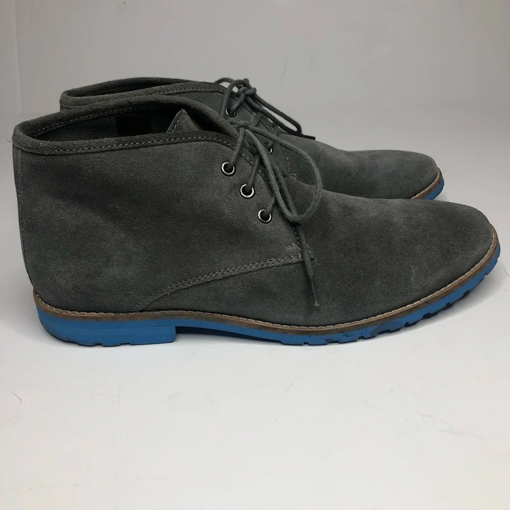 Men's Kurt Geiger Gray Suede Desert Boots Sz 41